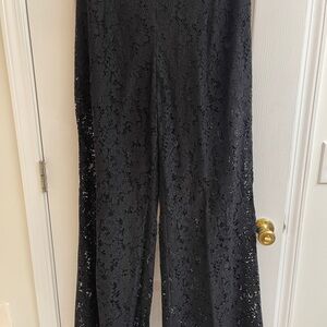 BCBGMAXAZRIA Black Lace Pants